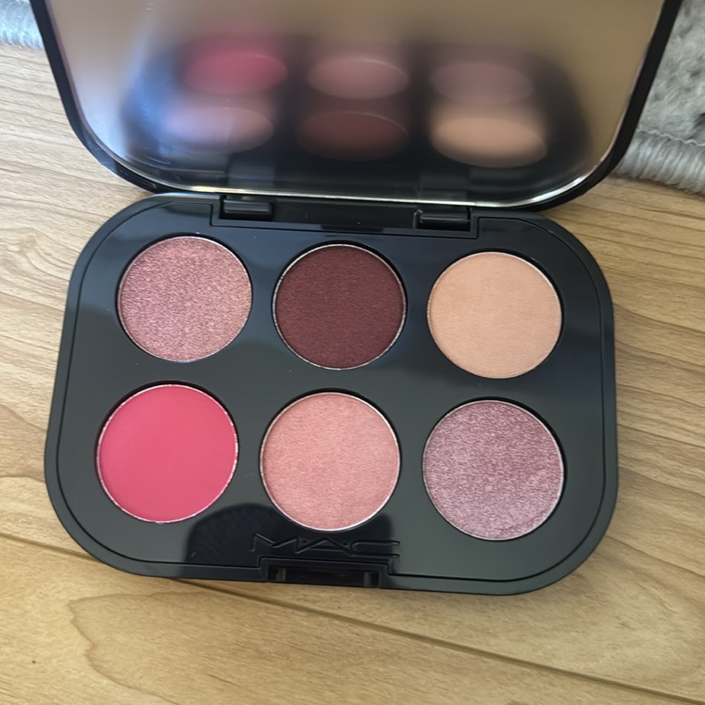 MAC Cosmetics Pink & Rose Eyeshadow Palette - 6 Warm Pink Shades